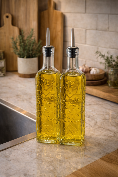 طقم علب زيت قطعتين