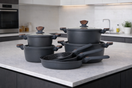 طناجر جرانيت - لون ازرق