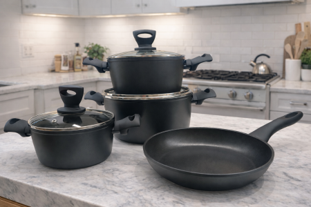 طقم طناجر كولينيرا 18/22/26 + مقلى نمرة 22