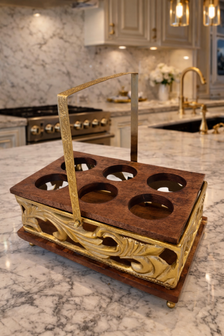 قاعدة مشروبات هندي مع حمالة