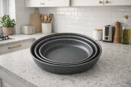 طقم صواني فرن مدور جرانيت 28/23/24