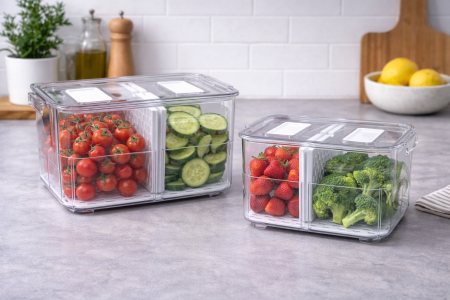 طقم قطعتين علب لحفظ الخضروات