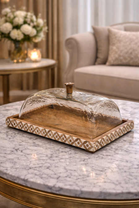 مضيفة كيك انجلش خشب