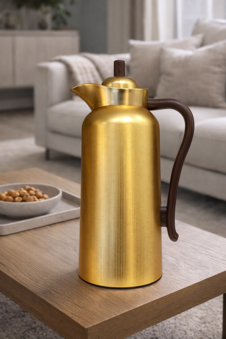 تيرموس منقط مع خشب