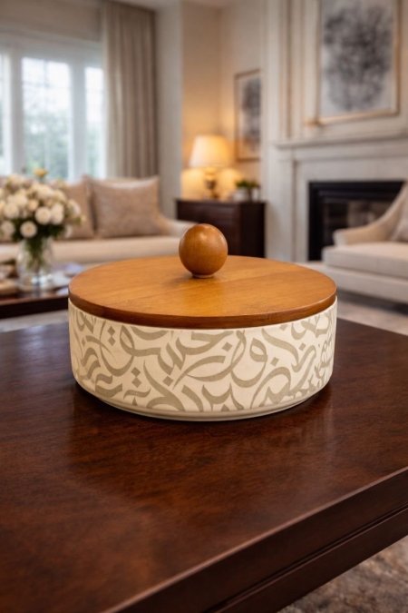 مضيفة تقديم مزخرفة -صغير