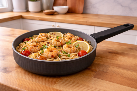 مقلى اسود محزز نمرة 24