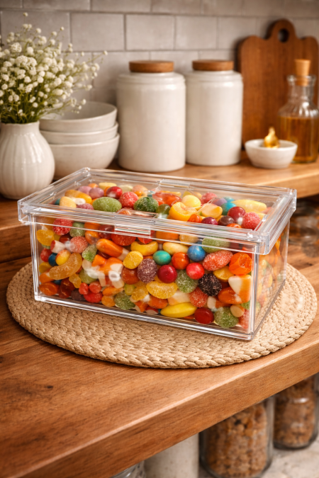 علبة اكريلك لحفظ البقوليات 10,1*15,3*7,8 cm