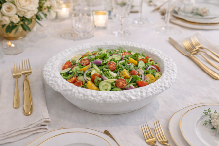 صحن تقديم مجور - ابيض صخرة