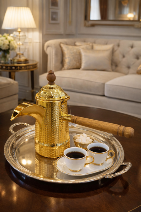 دلة قهوة سلطان يد خشب 625ml