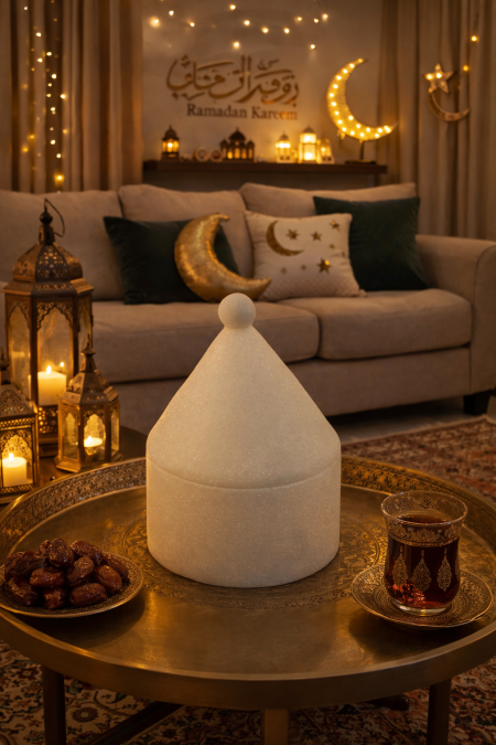 مضيفة الرخام شكل قبة