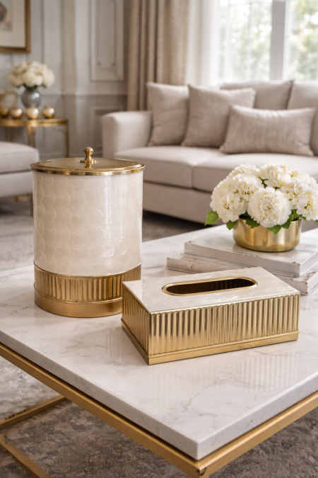 طقم سلة وبكيت محارم هندي