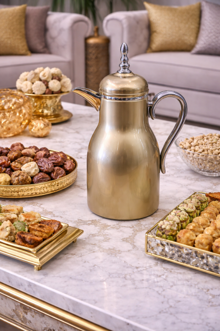 تيرموس السلطان ذهبي مع فضي 1 لتر