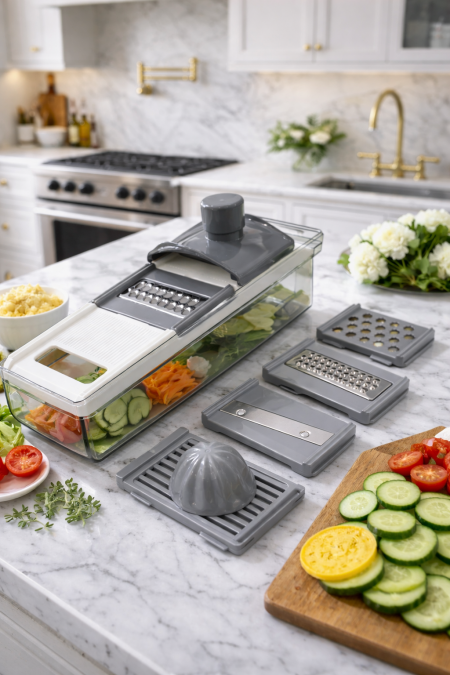 قطاعة يدوية مع علبة و 5 شفرات مختلفة