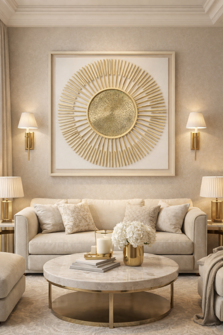 برواز انيق مع ذهبي 100*100