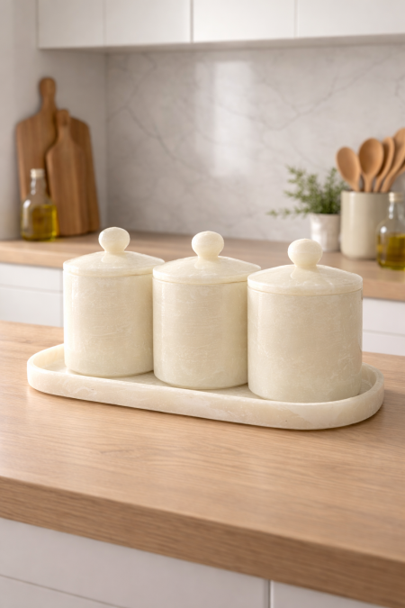 طقم سكريات مع مضيفة ريزن