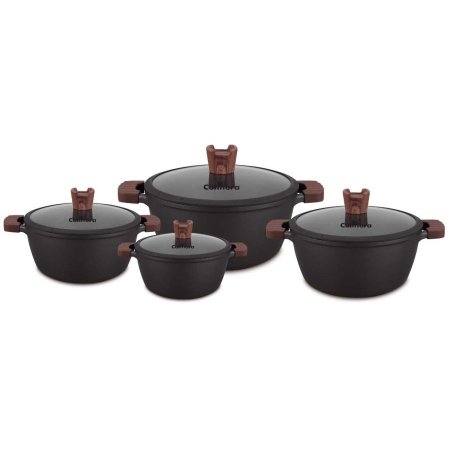 طقم طناجر كولينيرا 4 احجام اسود 20/24/28/32