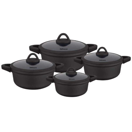 طقم طناجر كولينيرا اسود 4 احجام 20/24/28/32