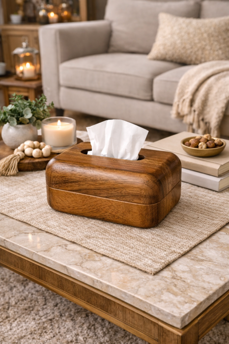 بكيت محارم خشب اكاسيا