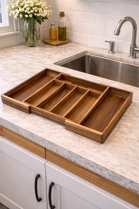 ستاند معالق وشوك خشب يكبر و يصغر 