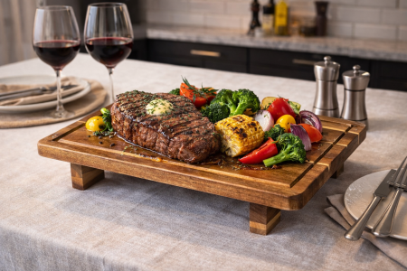 قاعدة تقديم خشب