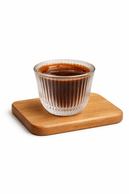 طقم 12 فنجان قهوة ساده محزز