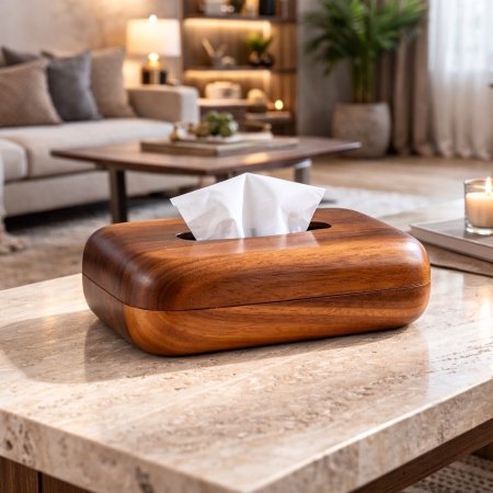 بكيت محارم خشب  اكاسيا