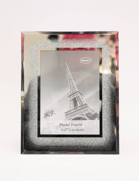 برواز زجاج فضي - 13*18