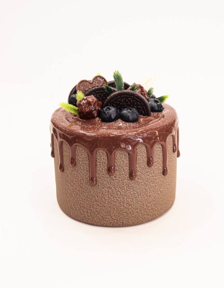 سكوشي كيك مع مغناطيس لون بني