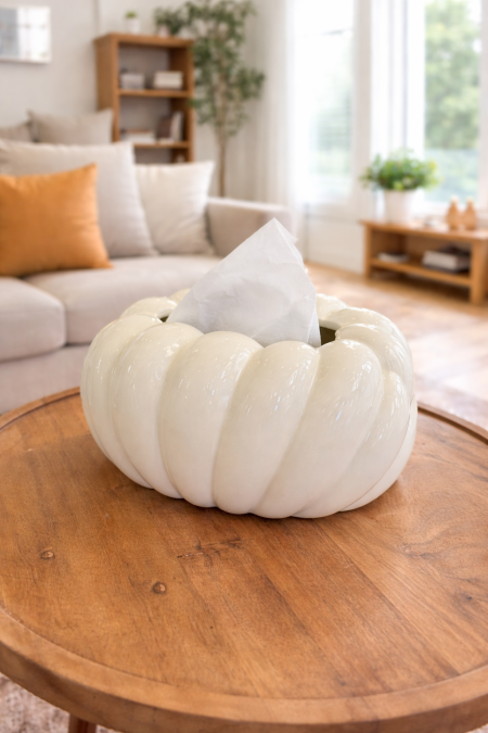 بكيت محارم صدفه ابيض زجاج