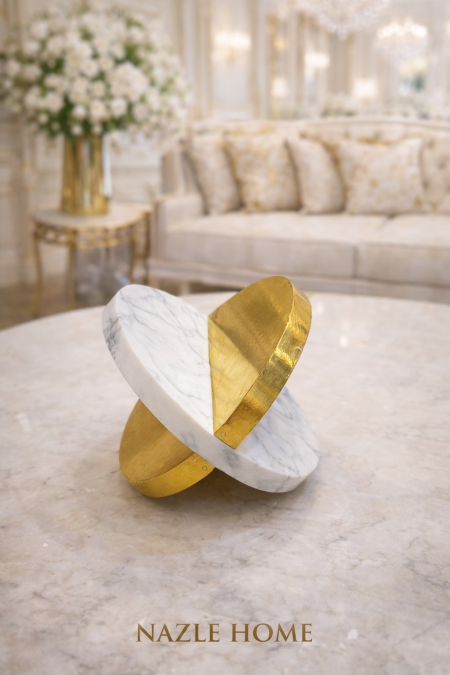 تحفة رخام مع نحاس