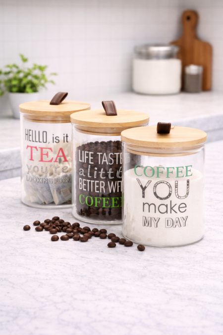 طقم سكريات - غطا بامبو