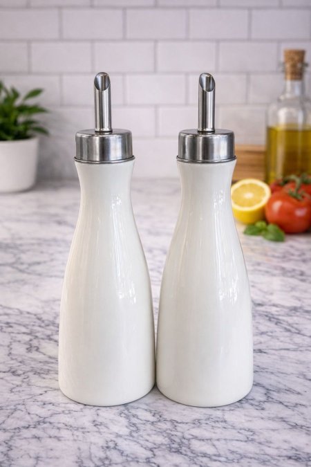 طقم قطعتين 2 علب للزيت والخل زجاجnew collection 250ml