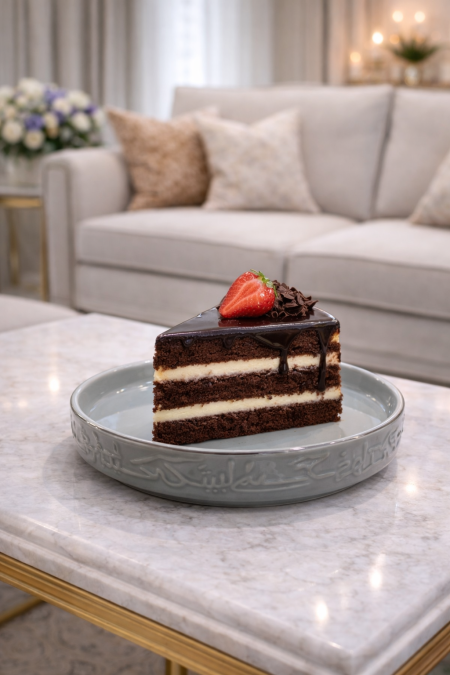 طقم 6 صحون للحلويات رمادي