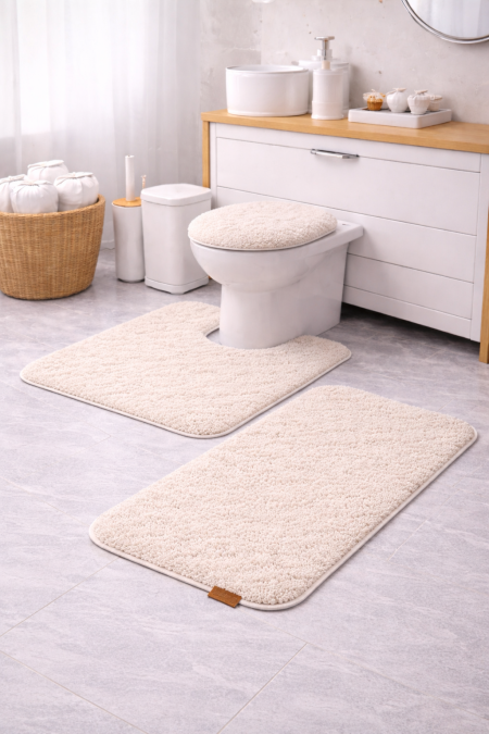 طقم دعسات 3 قطع لون بيج