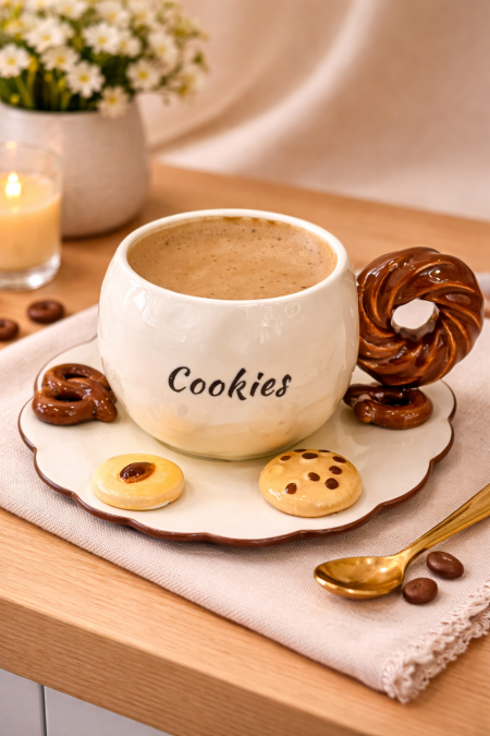 مج نسكافيه شكل بيجلا هاند ميد