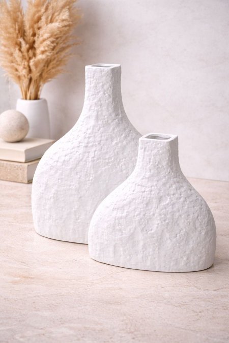 تحف حجر لون ابيض