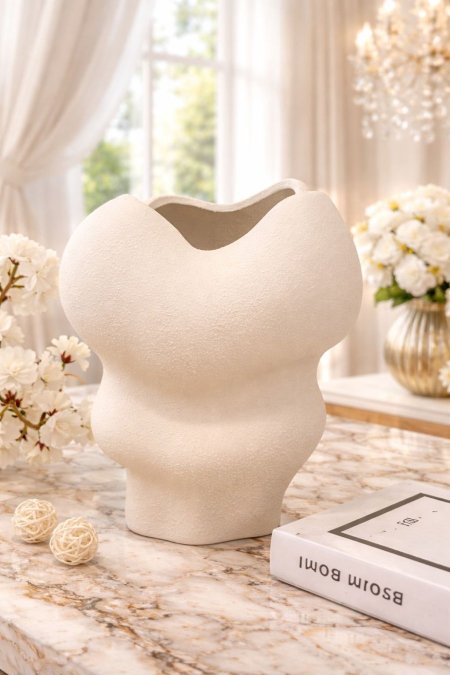 فازة رخام مموج افوايت