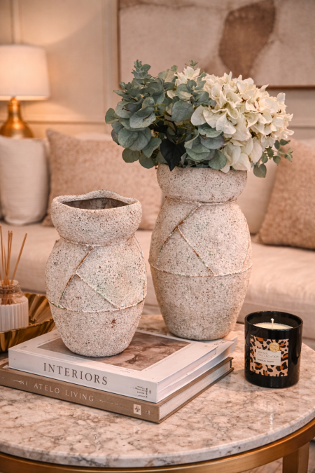 فازة تحف حجر مبزر