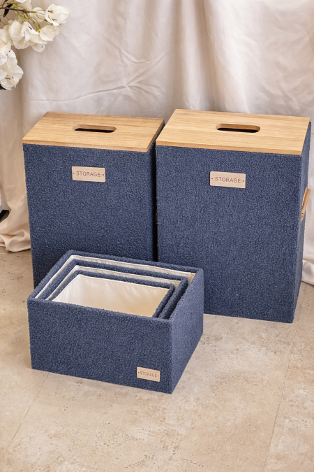 طقم 5 قطع سلال غسيل + طقم سلال احجام  فرو منتش