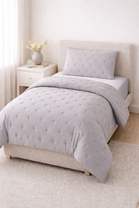 طقم تخت نفخ  رمادي جودل +مخدات