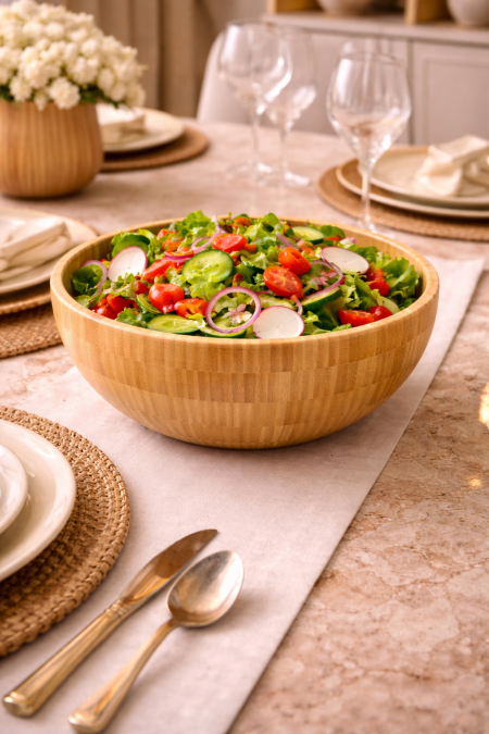 جاط سلطة خشب فاتح مجور