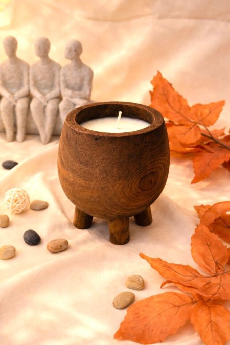 شمع مع قاعدة دائري