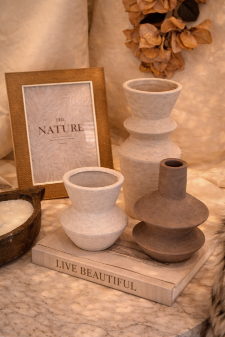 طقم فازات بوهيمي بخصر 3 قطع