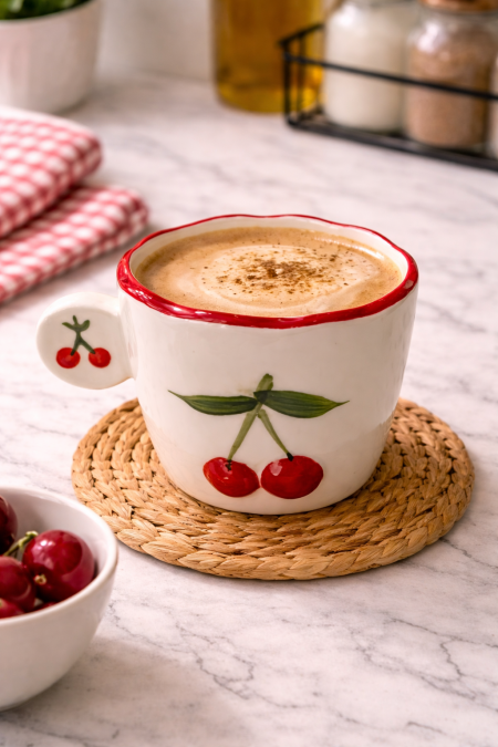 طقم 6 مجات نقشة الكرز