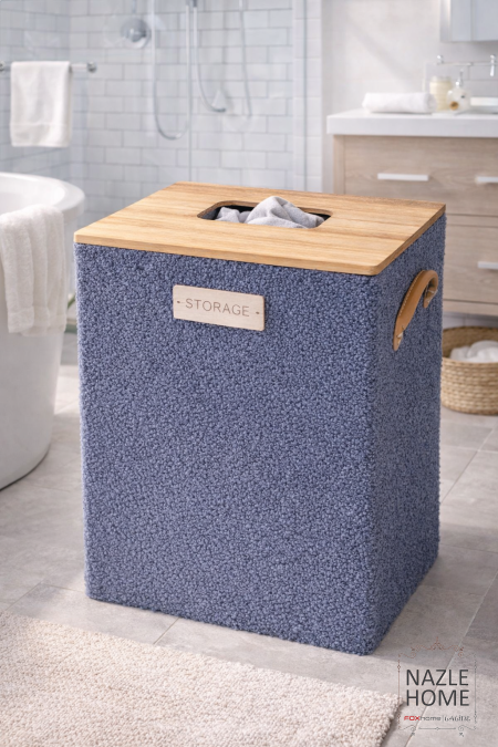 سلة غسيل فرو منتش قماش من الداخل 🧺