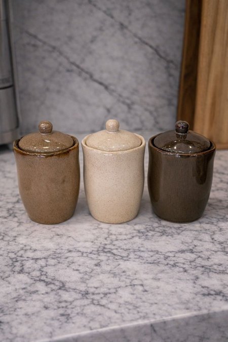 طقم 3 علب سكريات مع غطا محكم ملون