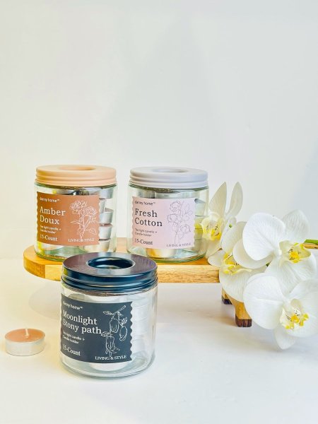 علبة شمع 15 قطعة بعلبه