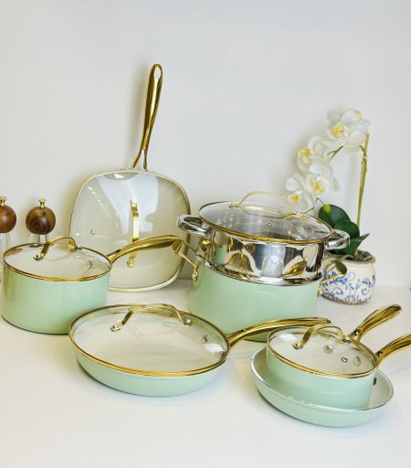 طقم طناجر جرانيت -12 قطعة