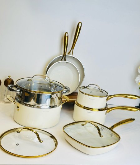 طقم طناجر جرانيت -12 قطعة