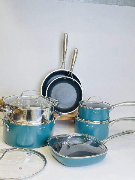 طقم طناجر جرانيت - 12 قطعة